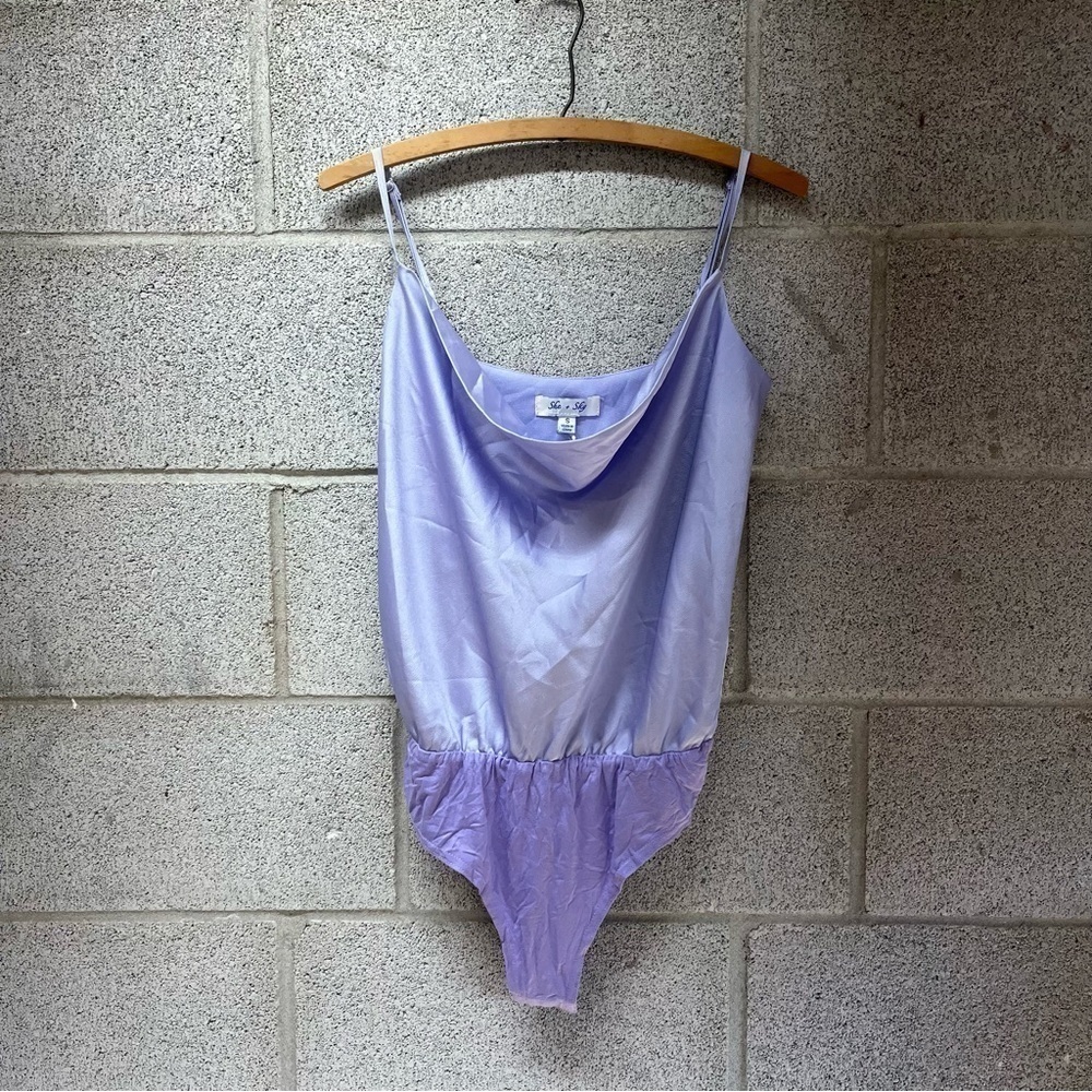 NWT She + Sky Lavender Bodysuit
